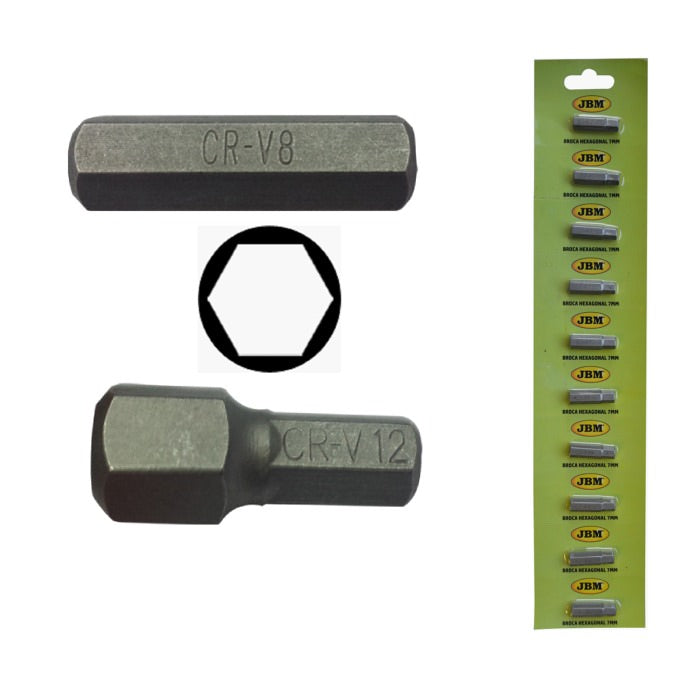 PUNTA ALLEN 8 HEX 7MM, CROMATA | 13278