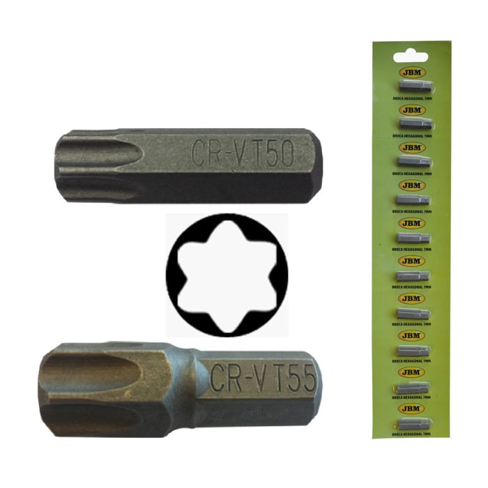 M8 ALLEN TORX PUNTA T40, CROMATA | 13292