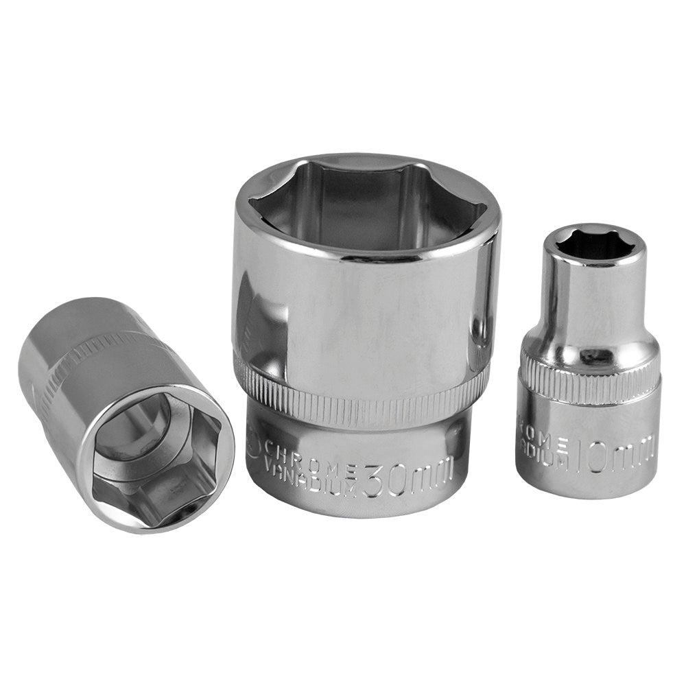 13271 1/2" BUSSOLE HEX MINI DI 30MM CROMATA