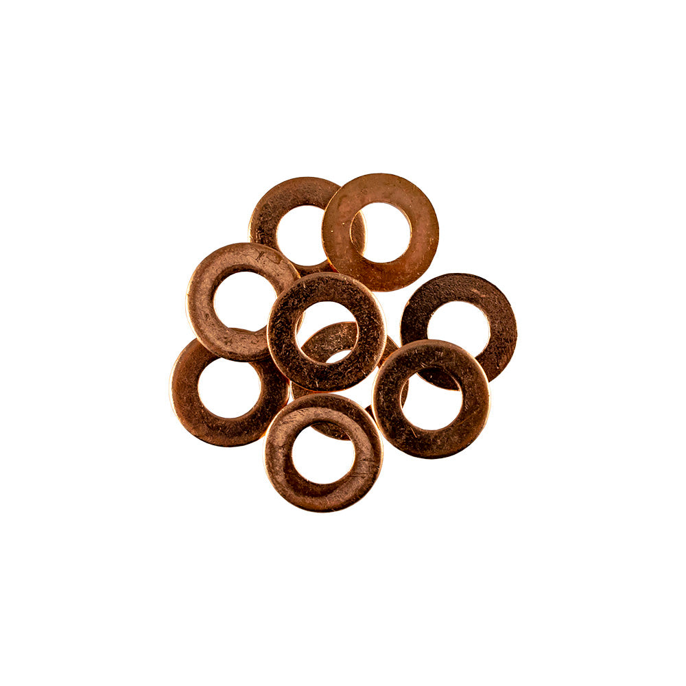 RONDELLE IN RAME PER INIETTORE, 50 PZ.(15,0 X 7,5 X 1,0MM) | 13823