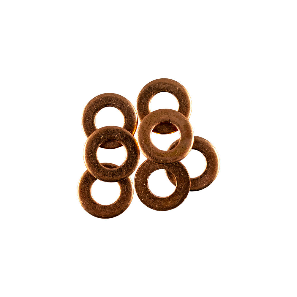 RONDELLE IN RAME PER INIETTORE, 50 PZ.(15,0 X 7,5 X 1,5MM) | 13824