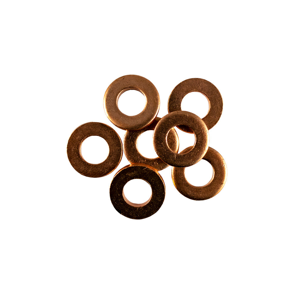 RONDELLE IN RAME PER INIETTORE, 50 PZ.(15,0 X 7,5 X 2,5MM) | 13826