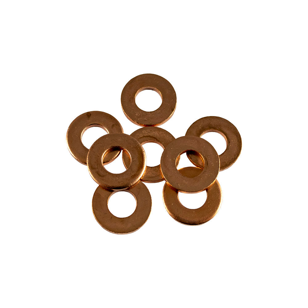 RONDELLE IN RAME PER INIETTORE, 50 PZ.(16,0 X 7,5 X 2,0MM) | 13831