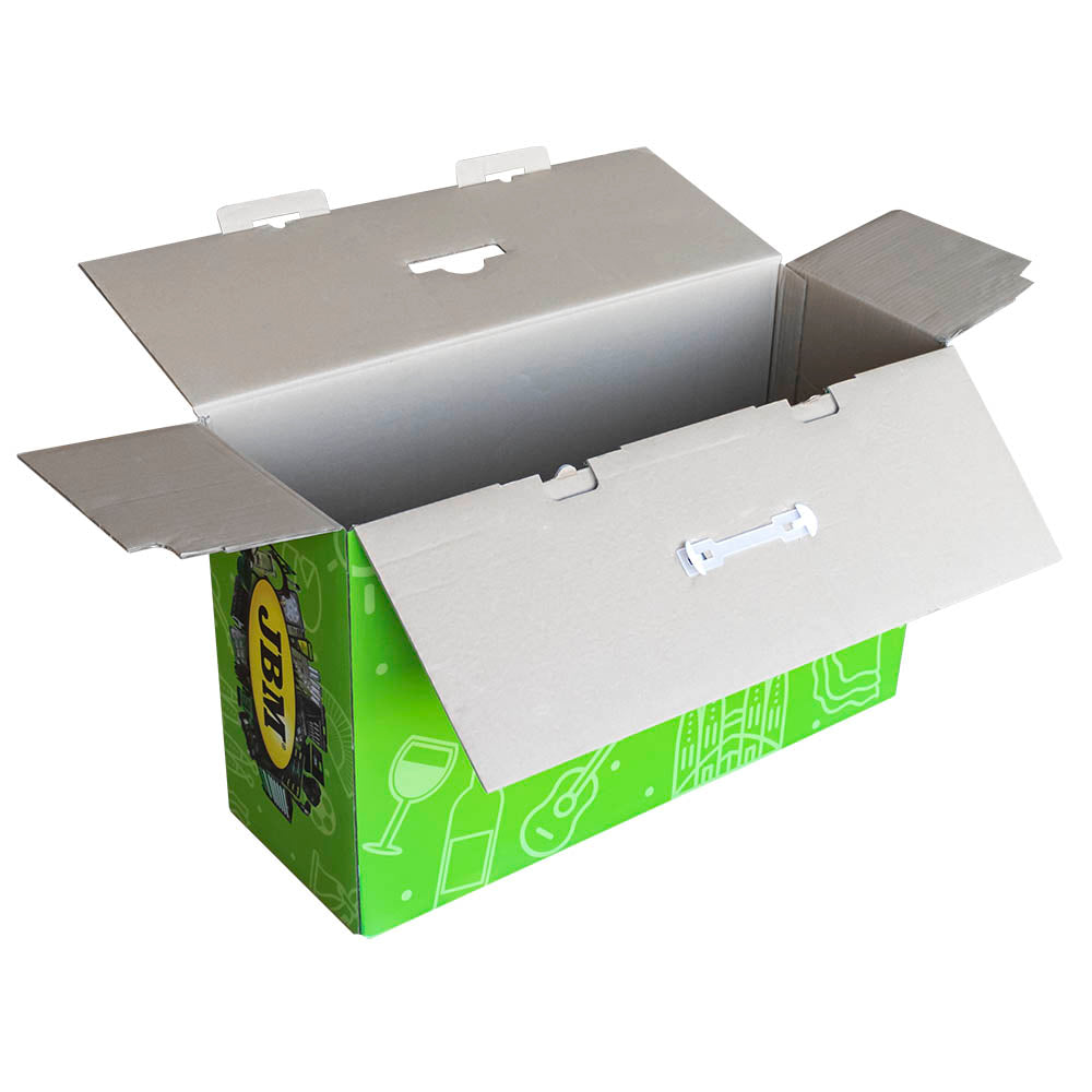 SCATOLA DI CARTONE VERDE PROMO 80X28X49CM | 14083