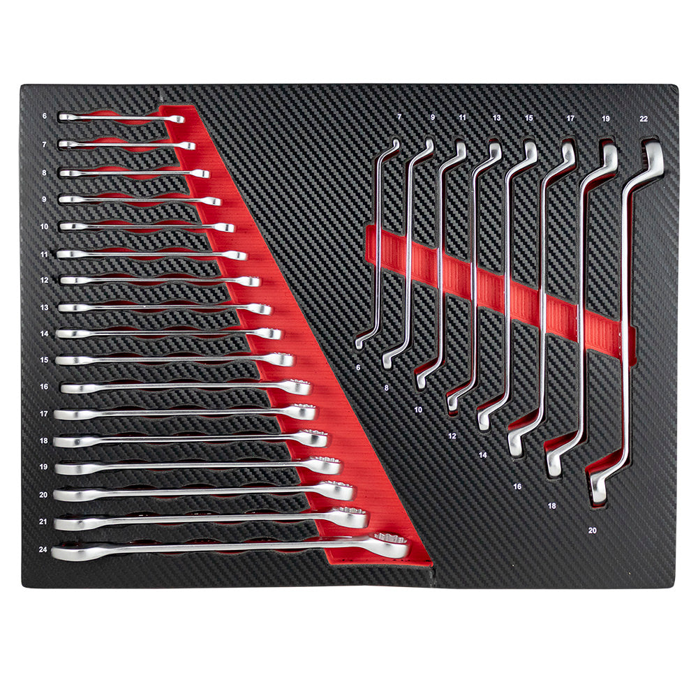 SET DI 4 MODULI IN CARBONIO EVA PER STRUMENTI - ROSSO | 43708R