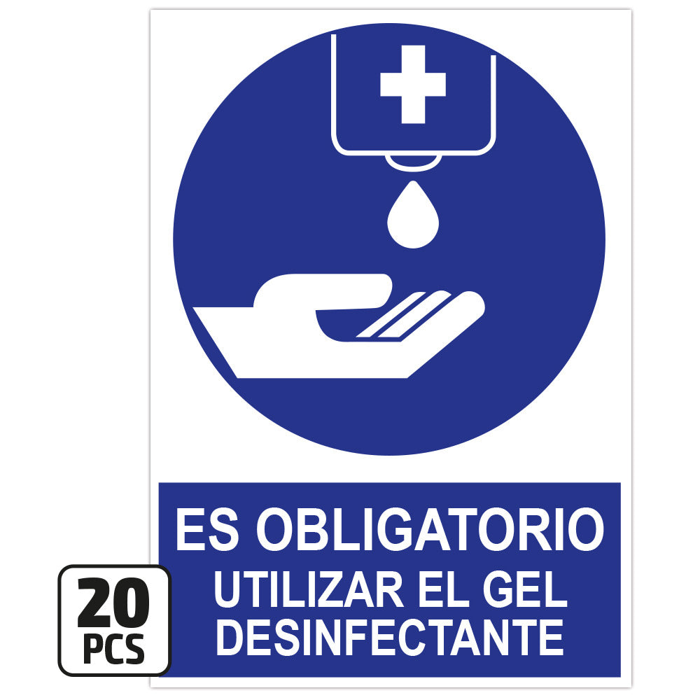 KIT POSTER "USARE SEMPRE GEL DISINFEZIONANTE", 20 PZ. | 14817