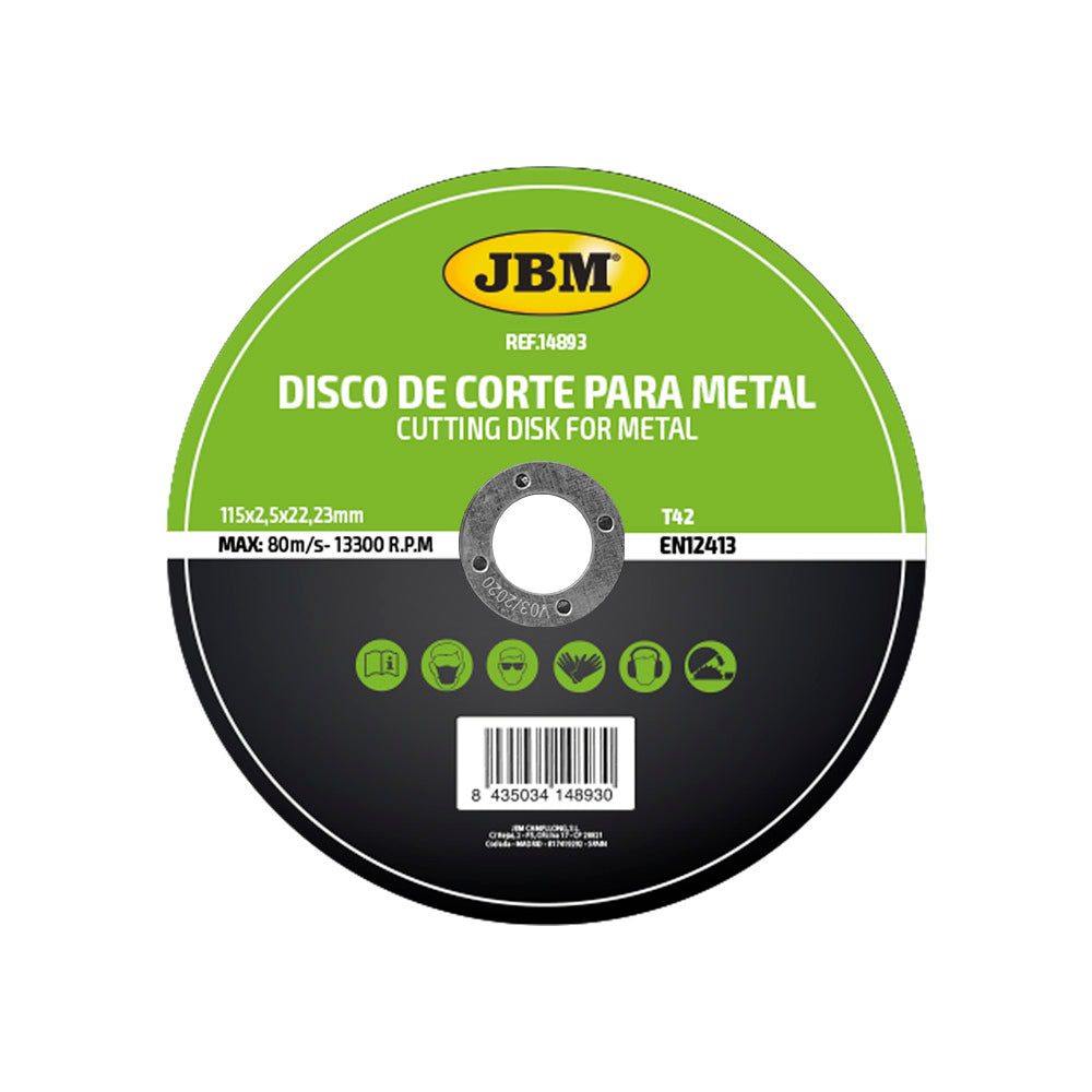 T42 DISCO TRONCATORE PER METALLO, 115 X 2.5 MM | 14893