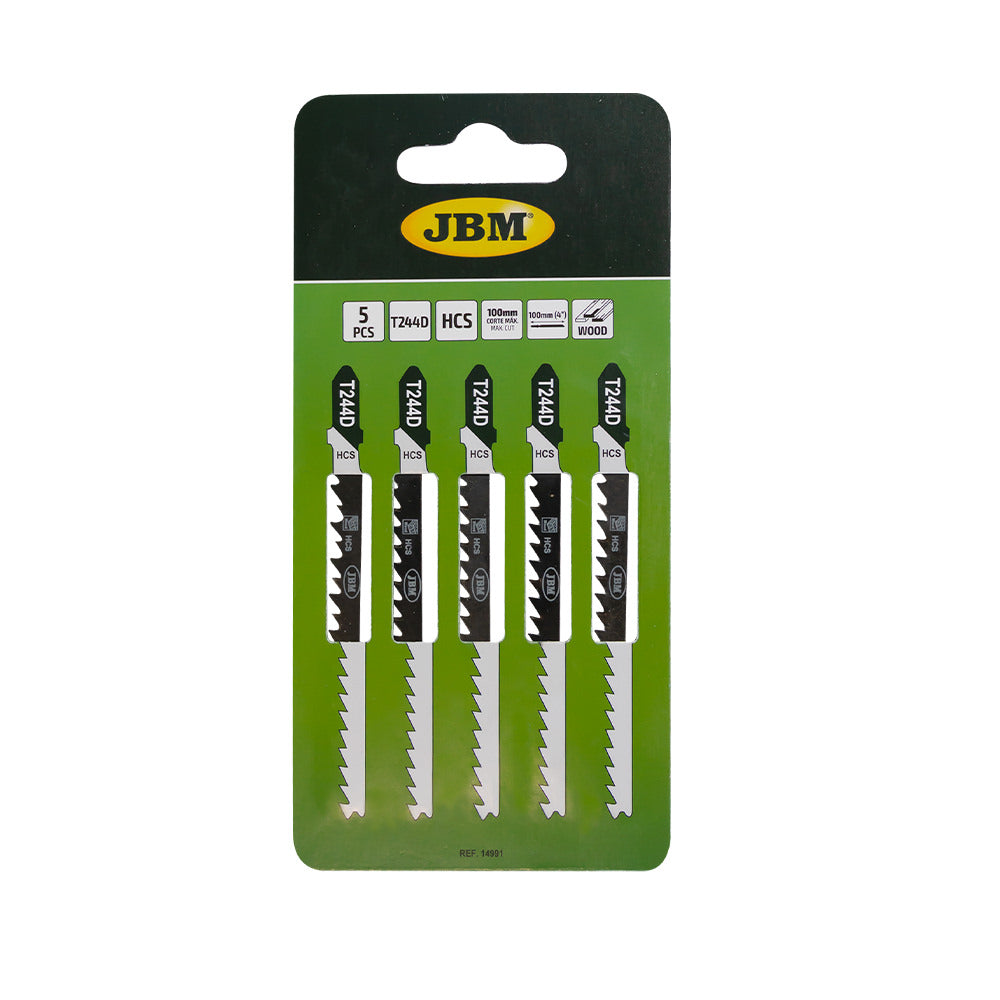 SET DA 5 PZ. DI LAME T244D PER SEGHETTO PER LEGNO PER RIF. 60010 | 14991