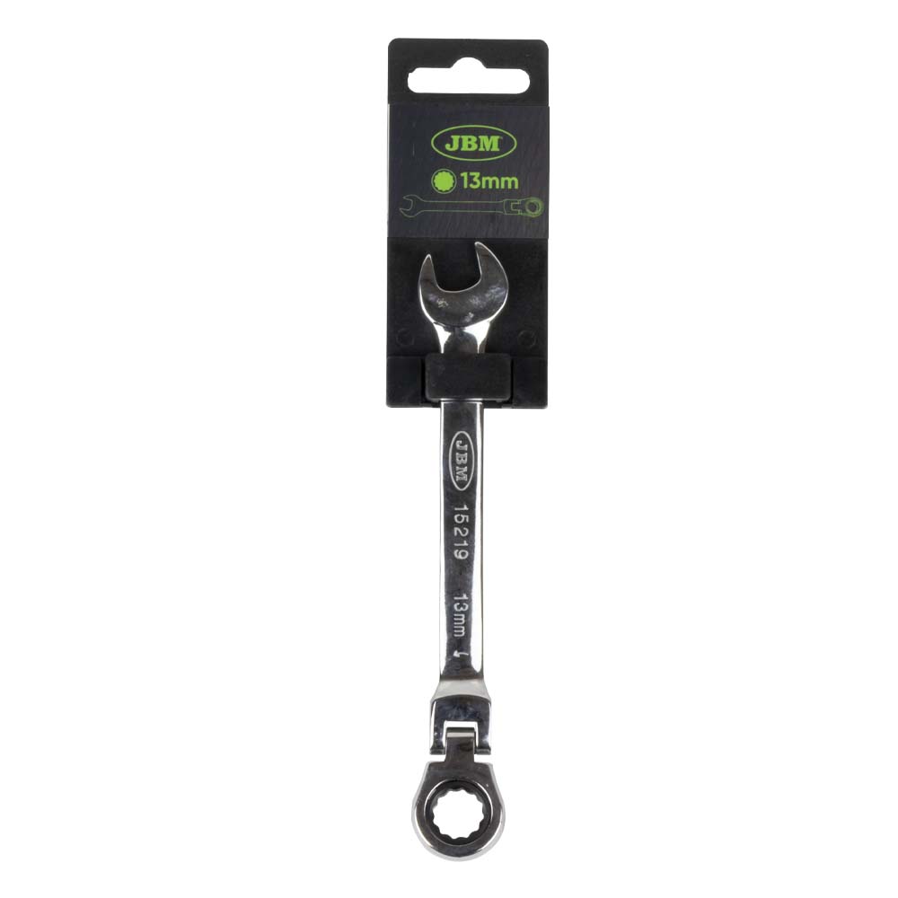 CHIAVE COMBINATA CON TESTA FLESSIBILE 13 MM - CON RIVESTIMENTO A SPECCHIO | 15219