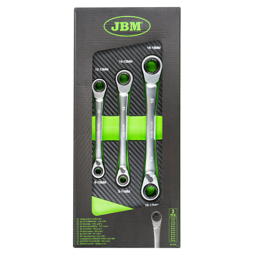 SET DI 3 CHIAVI A 72 DENTI - TIPO 4-IN-1 | 15316