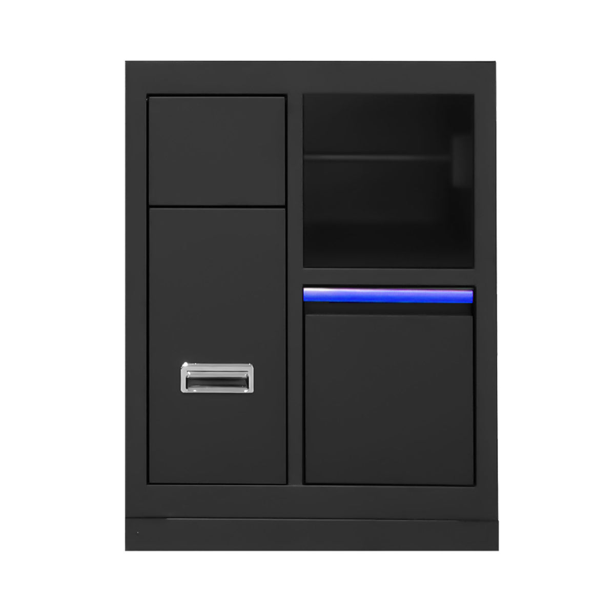 MOBILE A 3 CASSETTI CON SUPPORTO PER BOBINA DI CARTA - BLU | 16493B