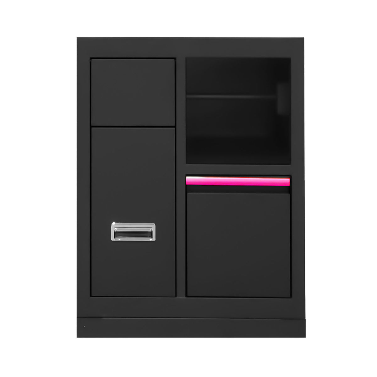 MOBILE A 3 CASSETTI CON SUPPORTO PER BOBINA DI CARTA - ROSA | 16493P