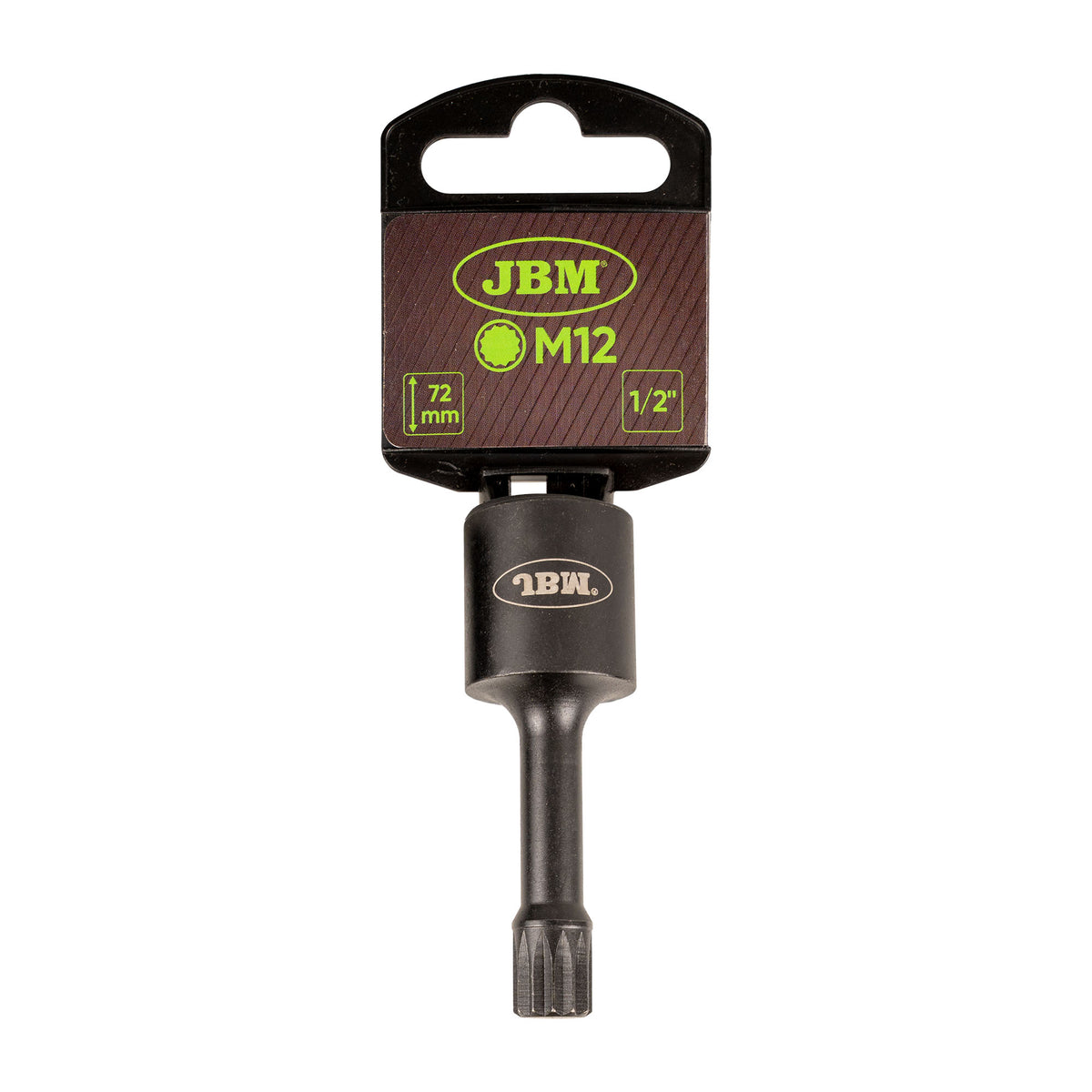 1/2" BUSO AD IMPATTO SPECIALE PER VITI SPLINE (XZN) M12 (72MM) | 16718