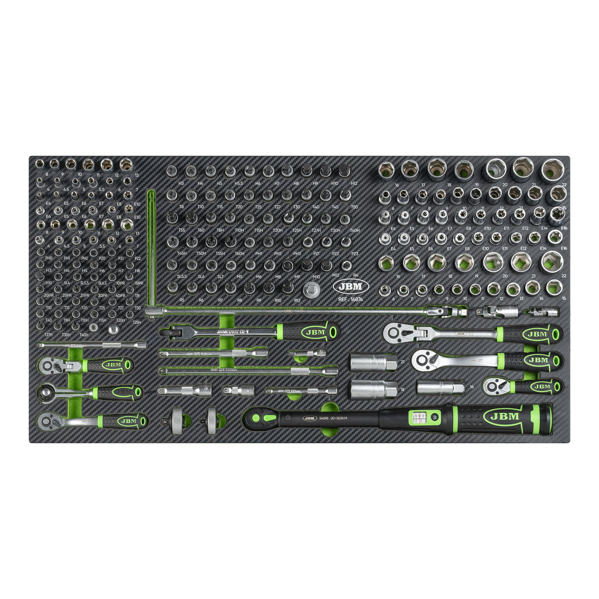 SET EVA DI CHIAVI A BUSSOLA DA 1/4" E 3/8" | 16874