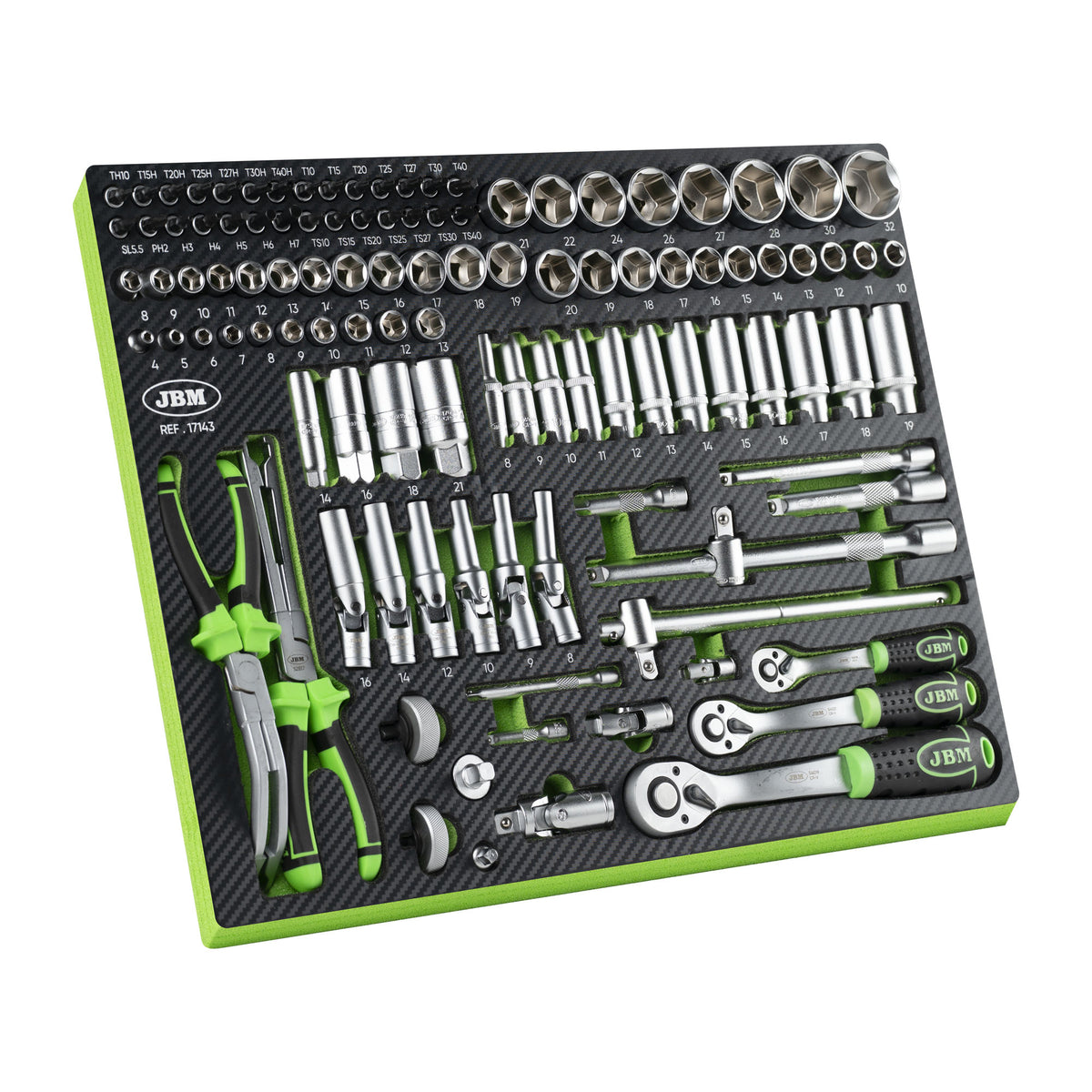 SET CHIAVI A BUSSOLA DA 1/4" - 3/8" - 1/2" (0,63 cm - 0,95 cm - 1,25 cm) | 17143