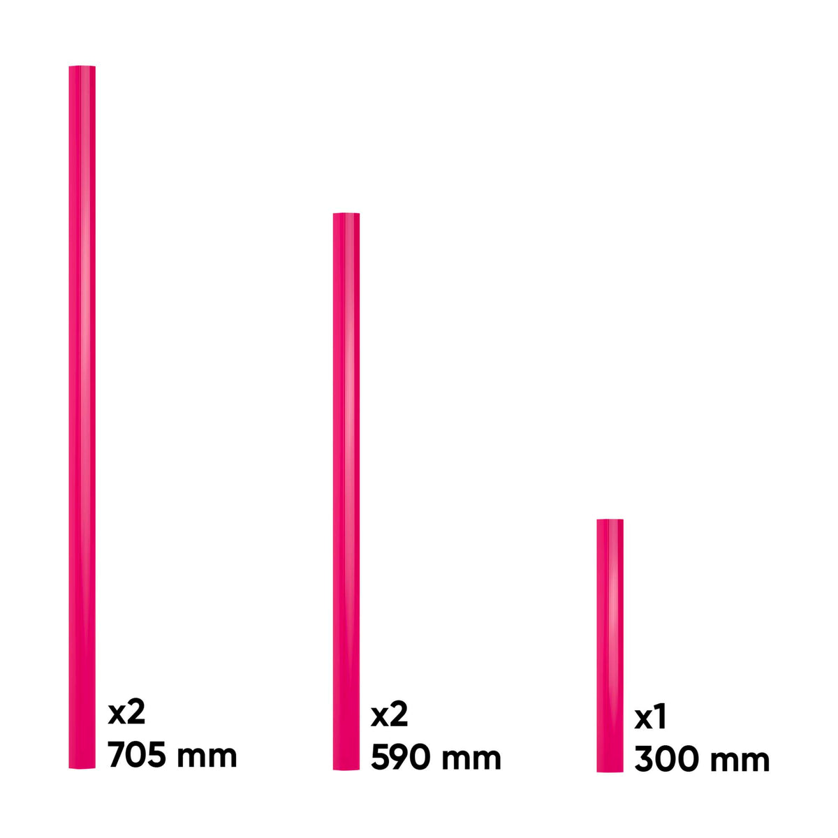 SET DI MANIGLIE PER SERIE 527 - ROSA | 17860