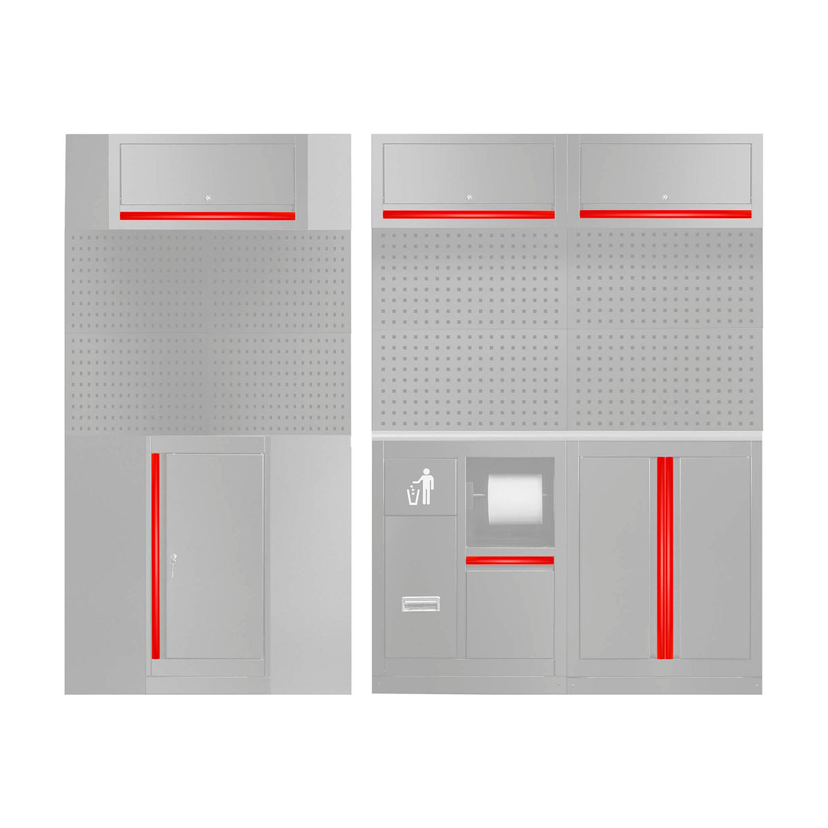 SET DI MANIGLIE PER SERIE 518 - ROSSO | 18011