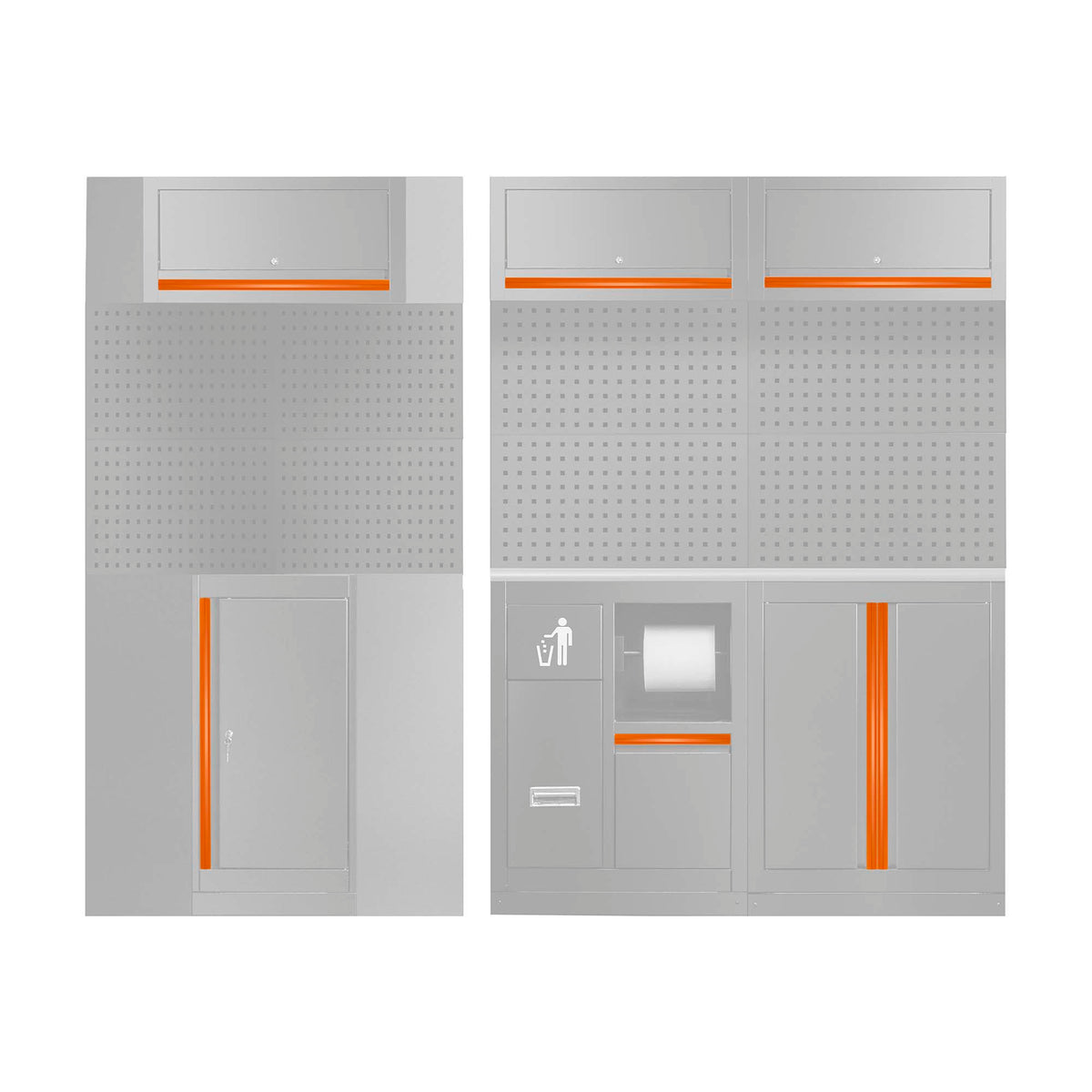 SET DI MANIGLIE PER SERIE 518 - ARANCIONE | 18014