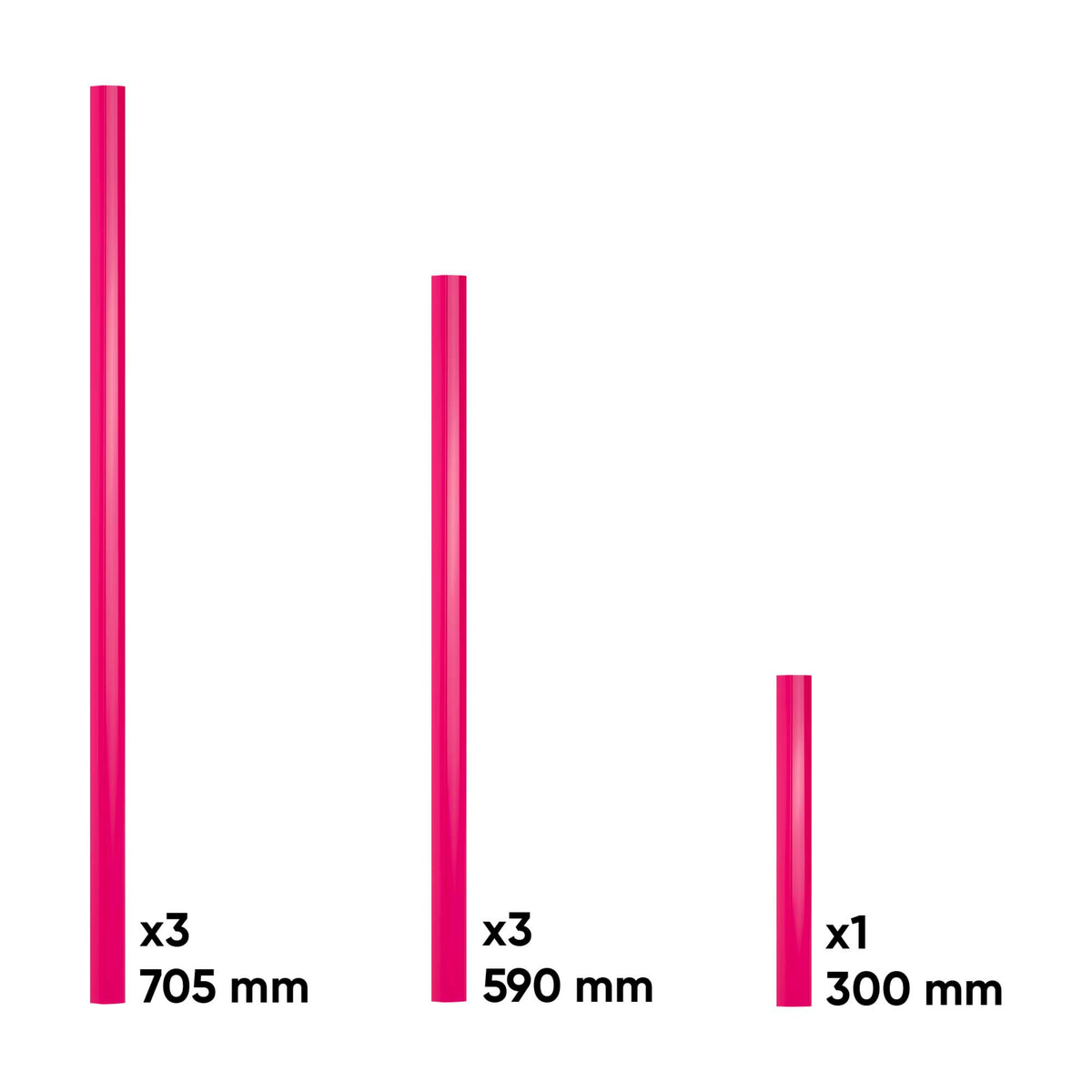 SET DI MANIGLIE PER SERIE 518 - ROSA | 18016