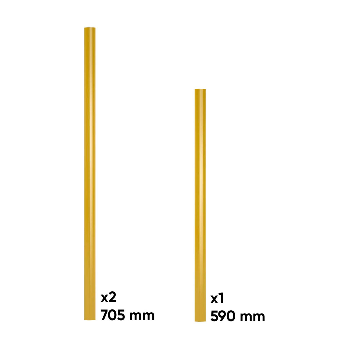 SET DI MANIGLIE PER SERIE525 - DORATO | 18025