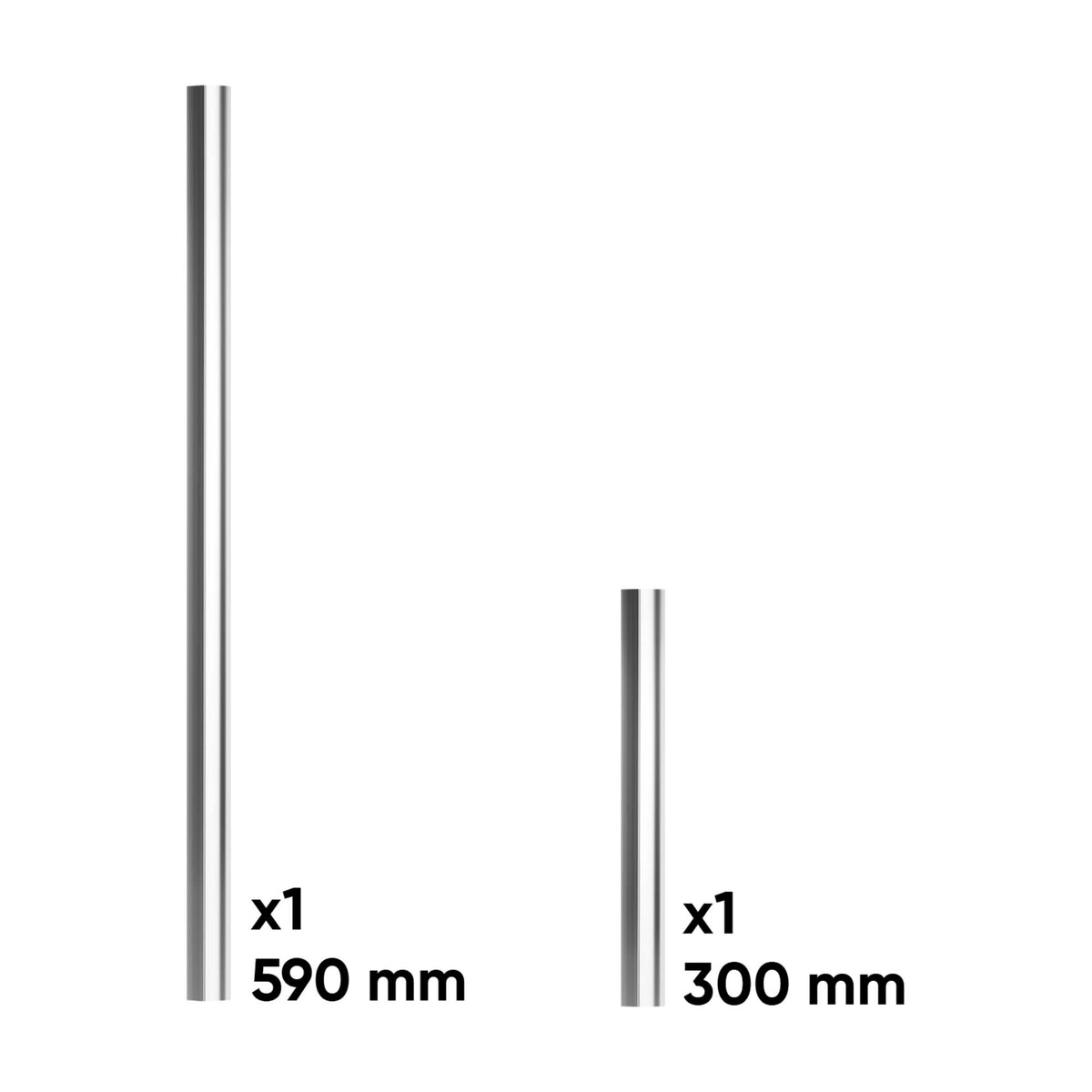 SET DI MANIGLIE PER SERIE 524 - ARGENTO | 18036