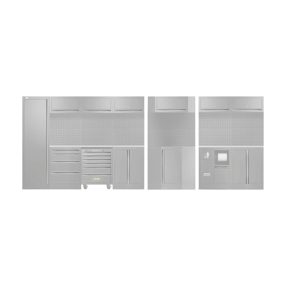 SET DI MANIGLIE PER SERIE565 - ARGENTATO | 18044