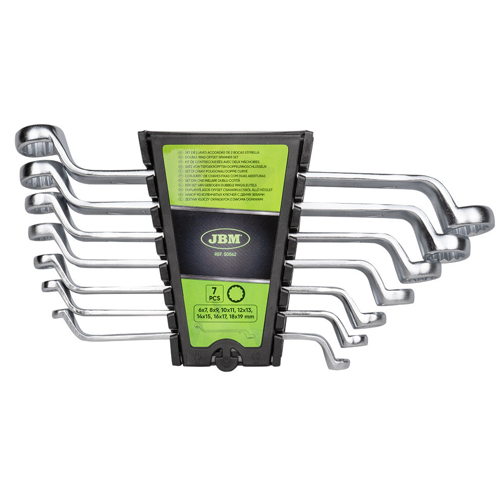 50562 SET DI 7 CHIAVI POLIGONALI DOPPIE CURVE