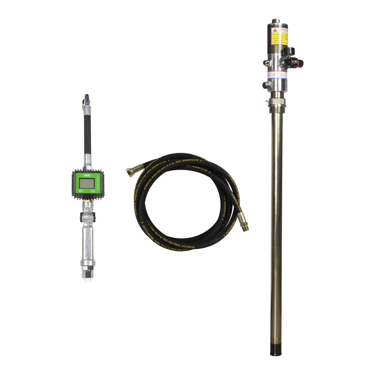 KIT DI POMPA DELL OLIO + TUBO + PISTOLA EROGAZIONE OLIO DIGITALE | 50935