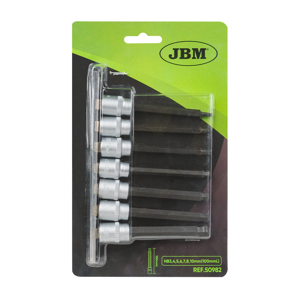 SET DI 7 INSERTI ALLEN A SFERA CON BUSSOLE 3/8 | 50982