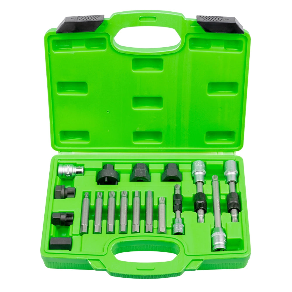 51259 SET DI 18 PEZZI ESTRATTORE PULEGGE ALTERNATORE