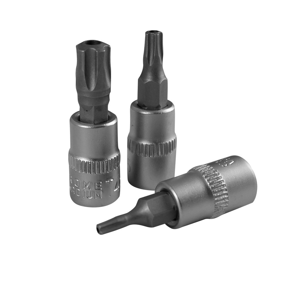 SET DI 7 INSERTI TS INVIOLABILI A 5 DENTI CON BUSSOLE 1/4" | 51746