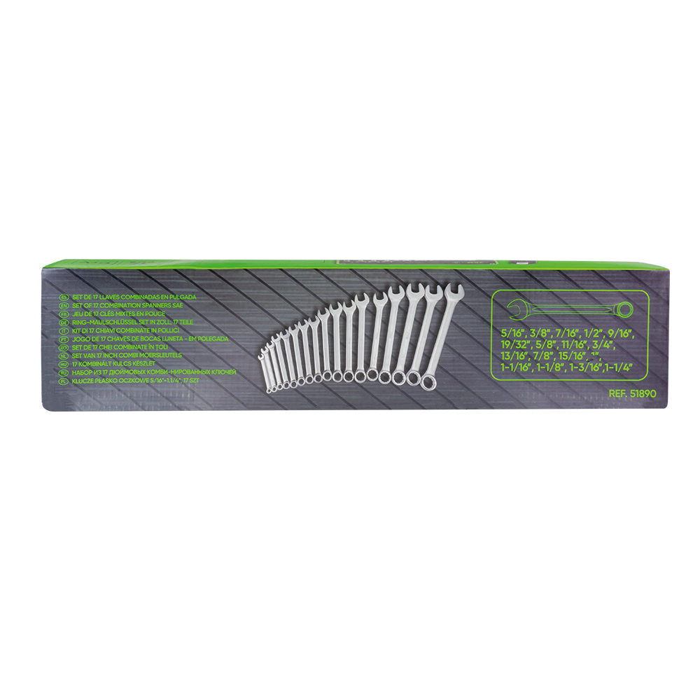 SET DI 17 CHIAVI COMBINATE (POLLICI) | 51890