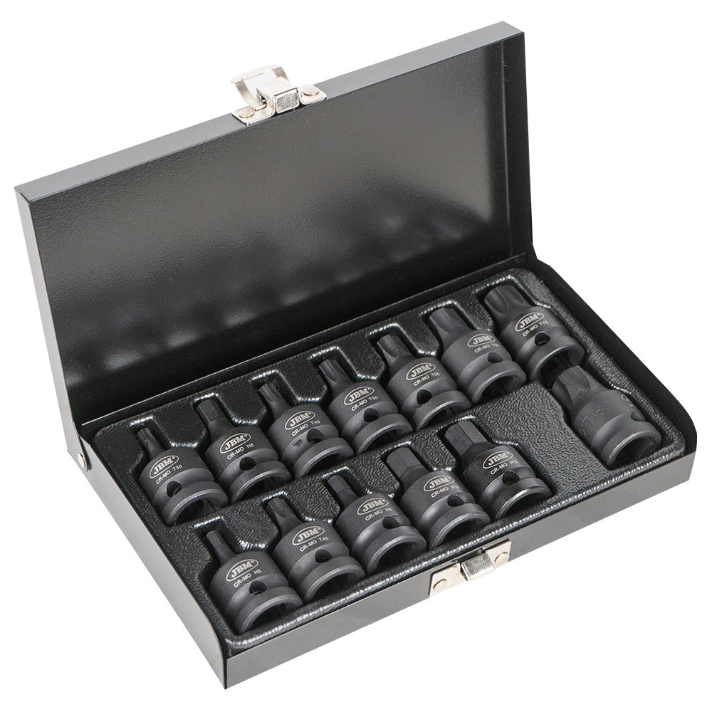 SET DI 13 INSERTI PNEUMATICI 1/2? ESAGONALI E TORX | 52344