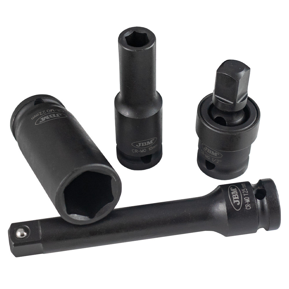52346 SET DI 12 BUSSOLE PNEUMATICHE LUNGHE DA 1/2” ESAGONALI