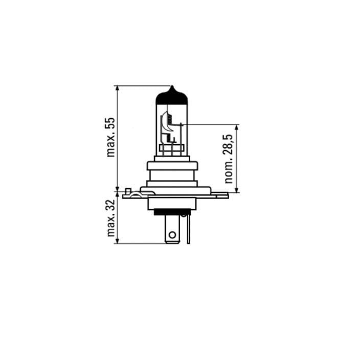 LAMPADA H4 12V 60/55W | 52364