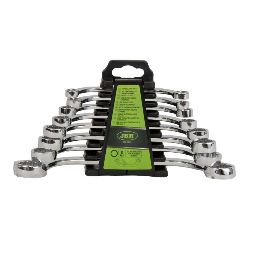 52451 SET DI 8 CHIAVI TIPO “C” POLIGONALI