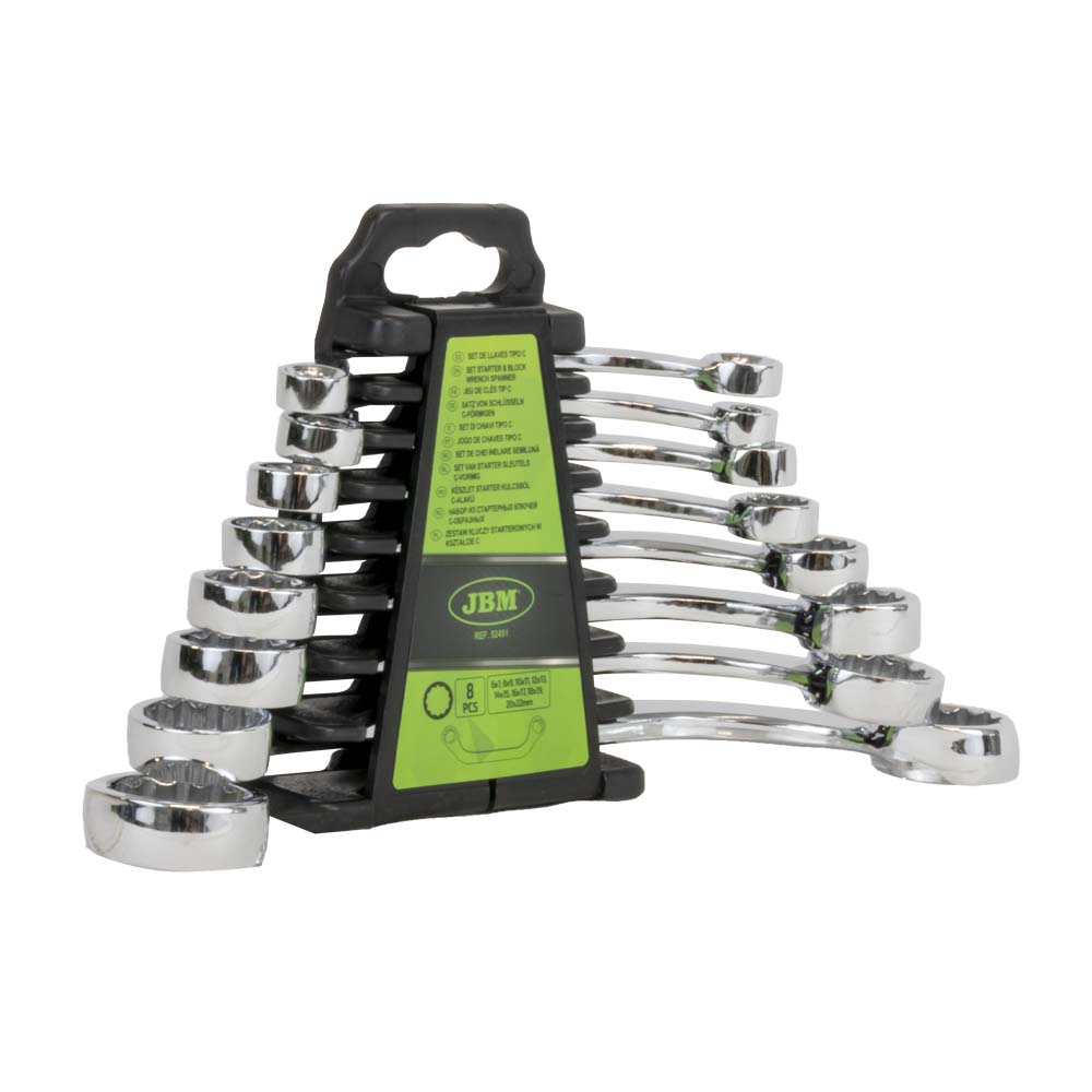 52451 SET DI 8 CHIAVI TIPO “C” POLIGONALI