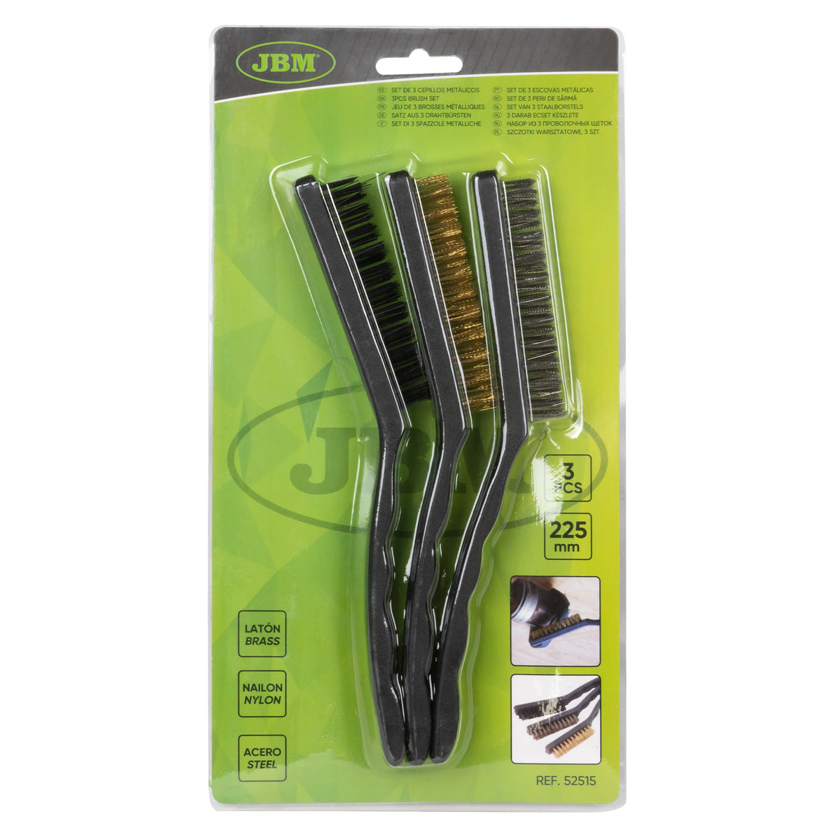 SET DI 3 SPAZZOLE METALLICHE | 52515