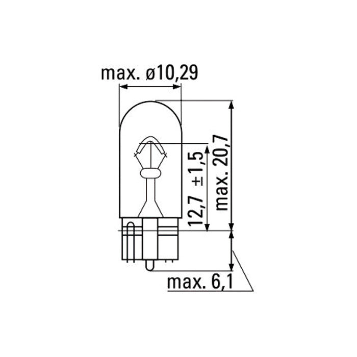 LAMPADE OBN 12V 3W T10 | 52860