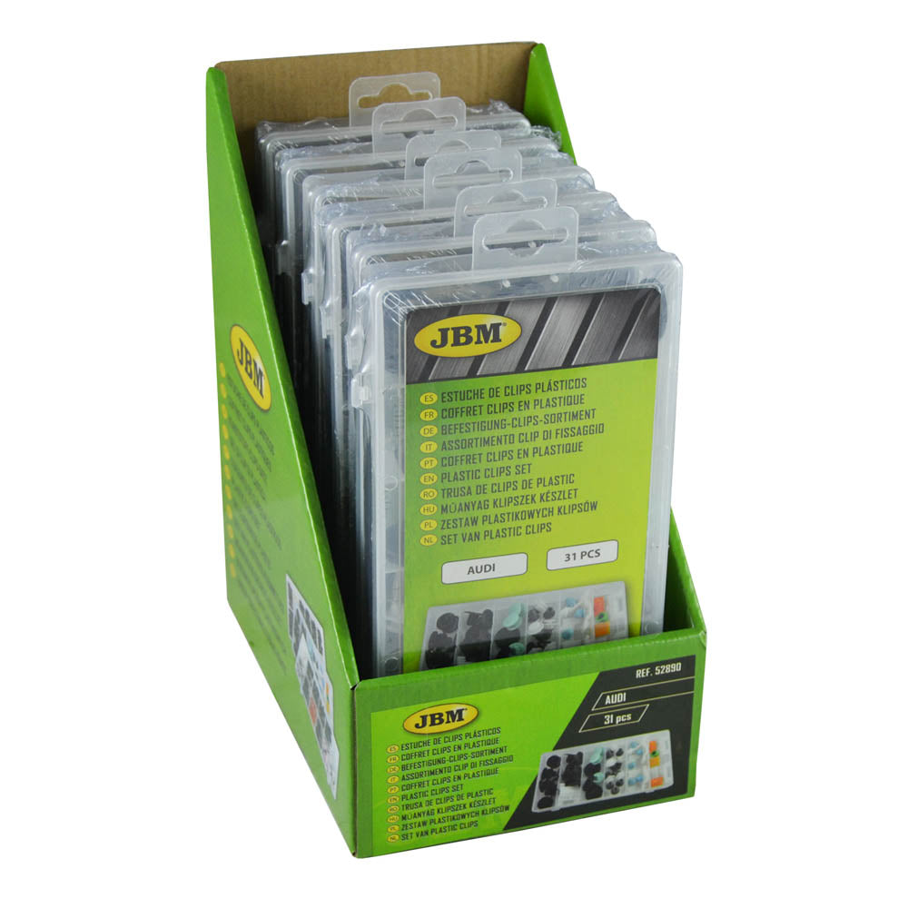 ASSORTIMENTO CLIP DI FISSAGGIO PER AUDI 31 PEZZI | 52890