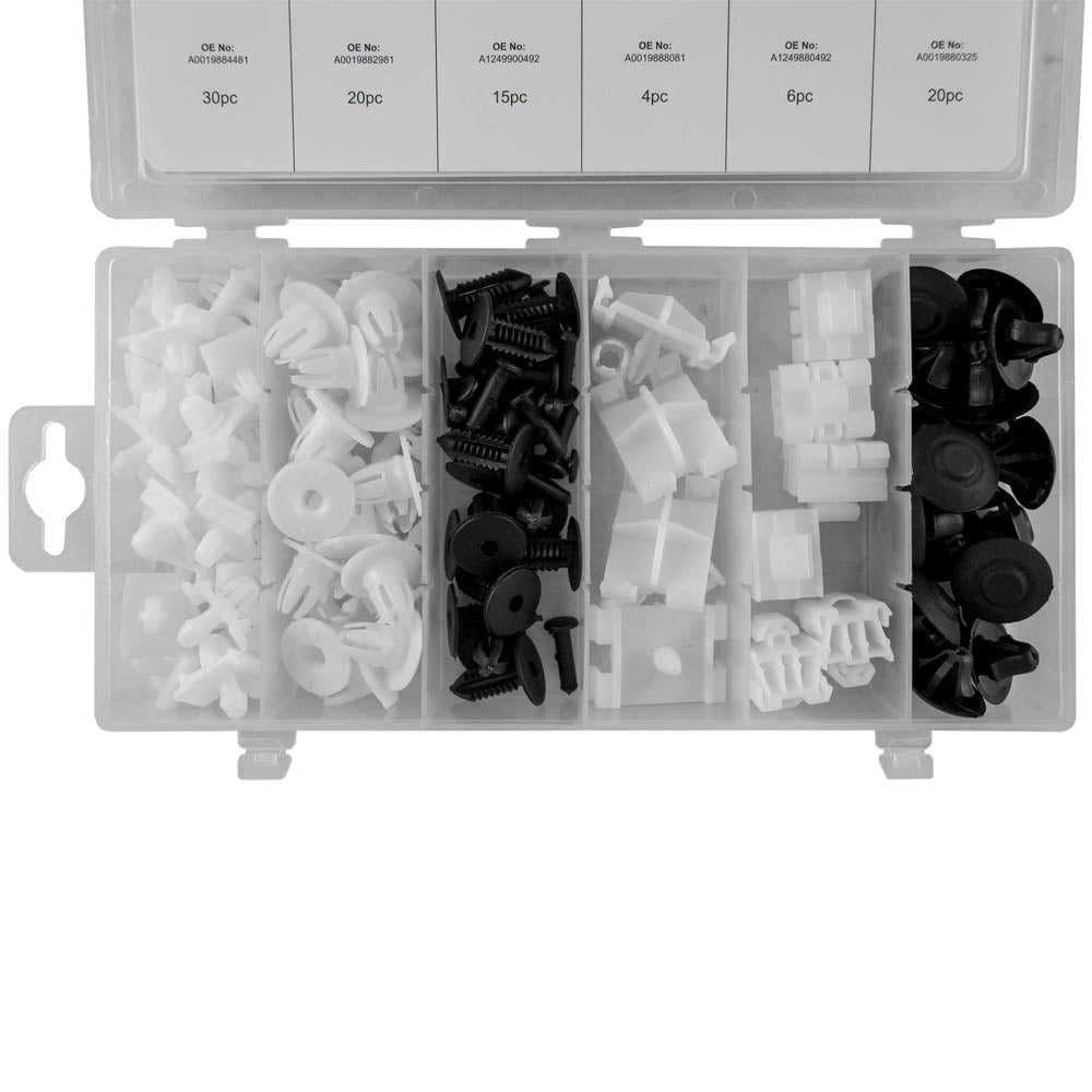 ASSORTIMENTO CLIP DI FISSAGGIO PER BENZ 95 PEZZI | 52893