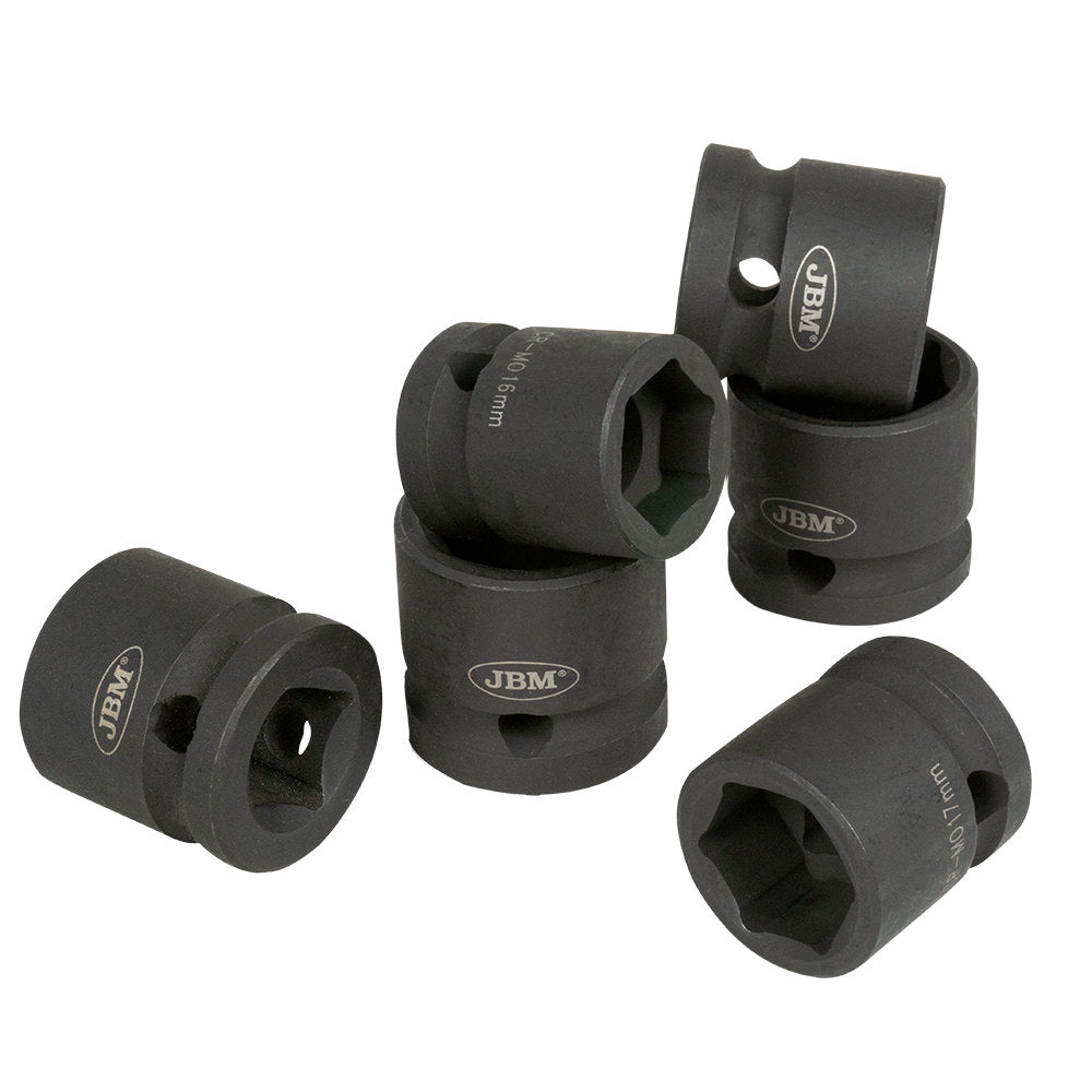 SET DI 12 BUSSOLE PNEUMATICHE DI 1/2" ESAGONALE PROFILO BASSO | 53060