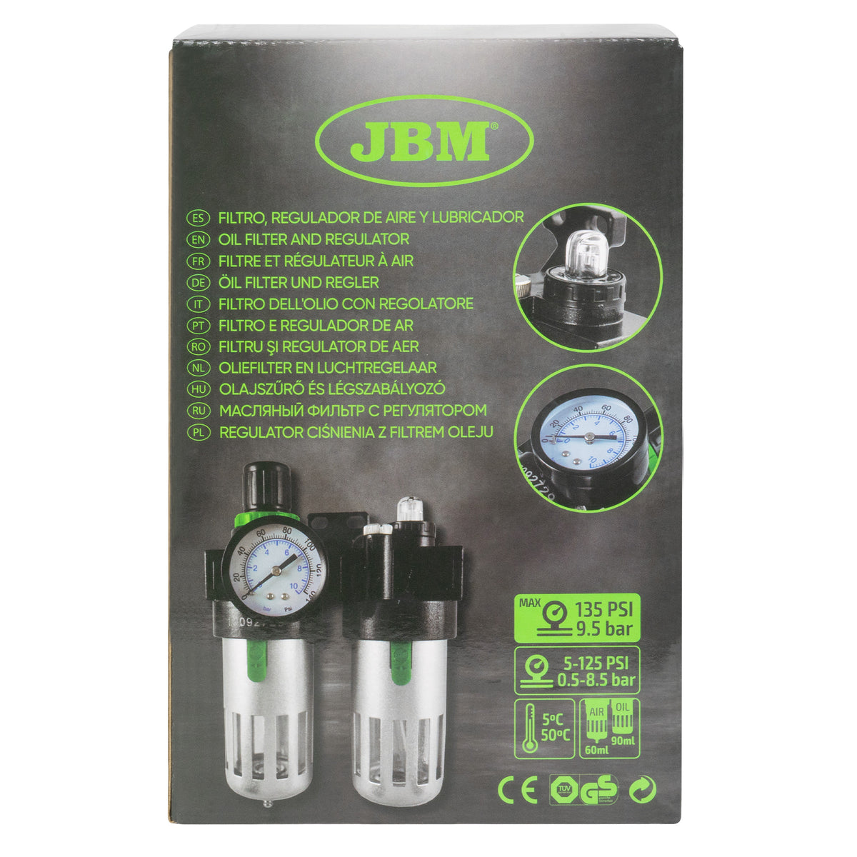 FILTRO D ARIA, REGOLATORE E LUBRIFICATORE 1/2" | 53068