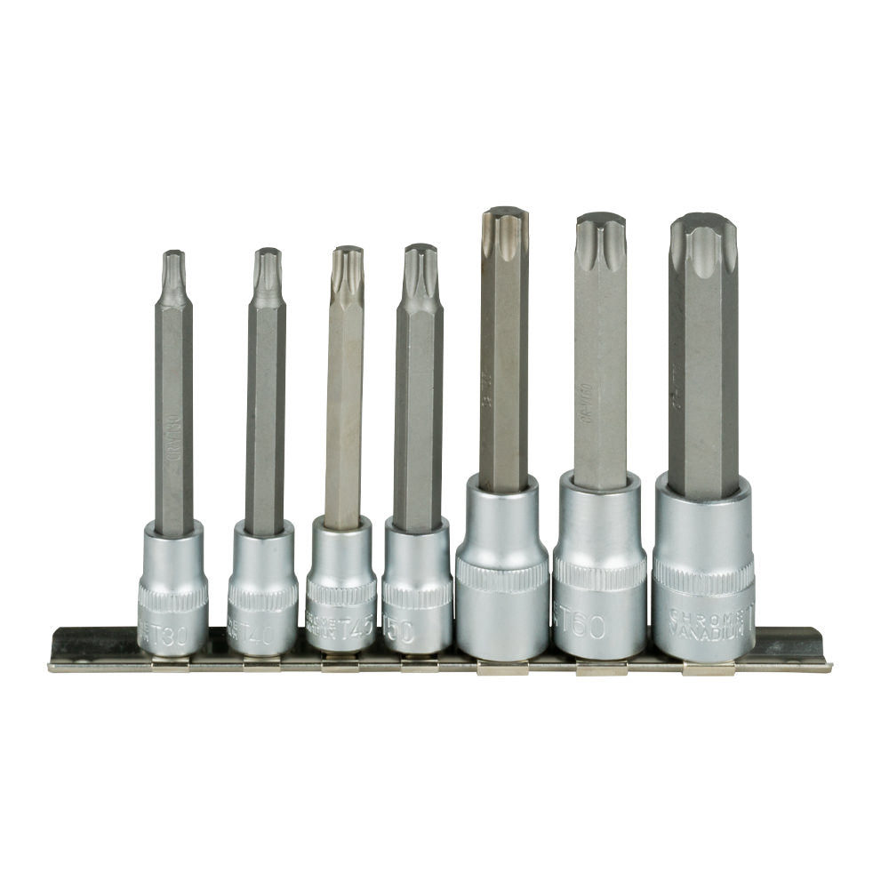SET DI 7 INSERTI TORX CON BUSSOLE 3/8" E 1/2" | 53084