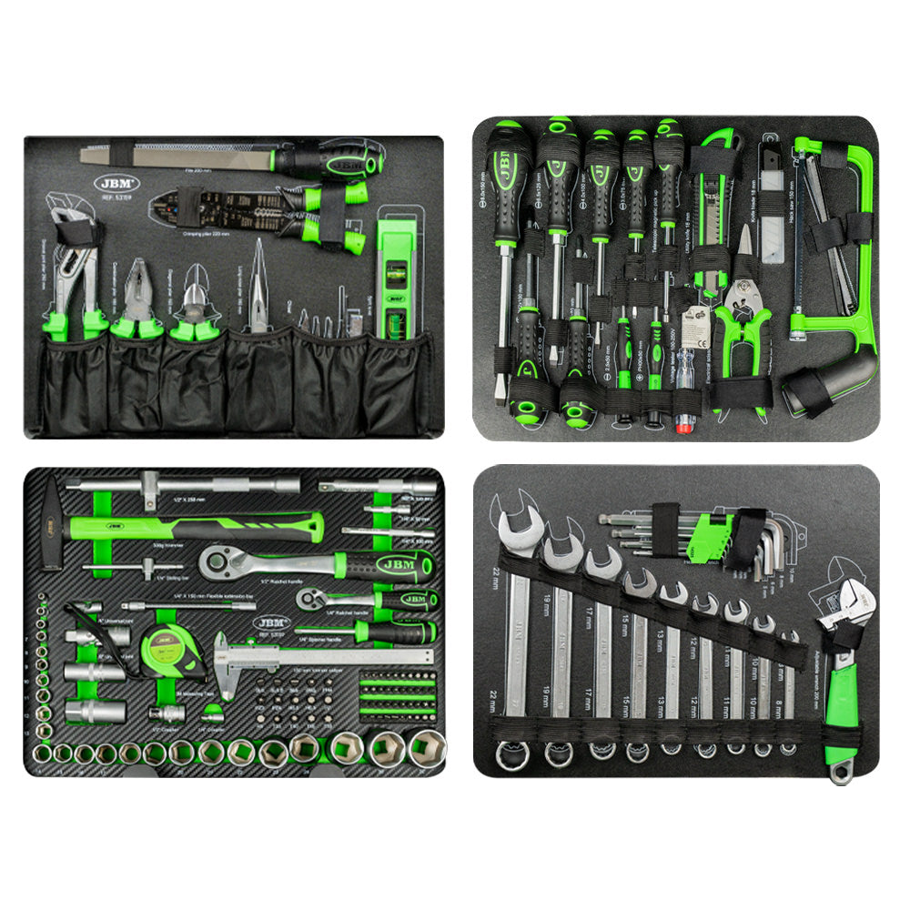 53159-VALIGETTA IN ALLUMINIO CON UTENSILI 159 PEZZI SATINATI