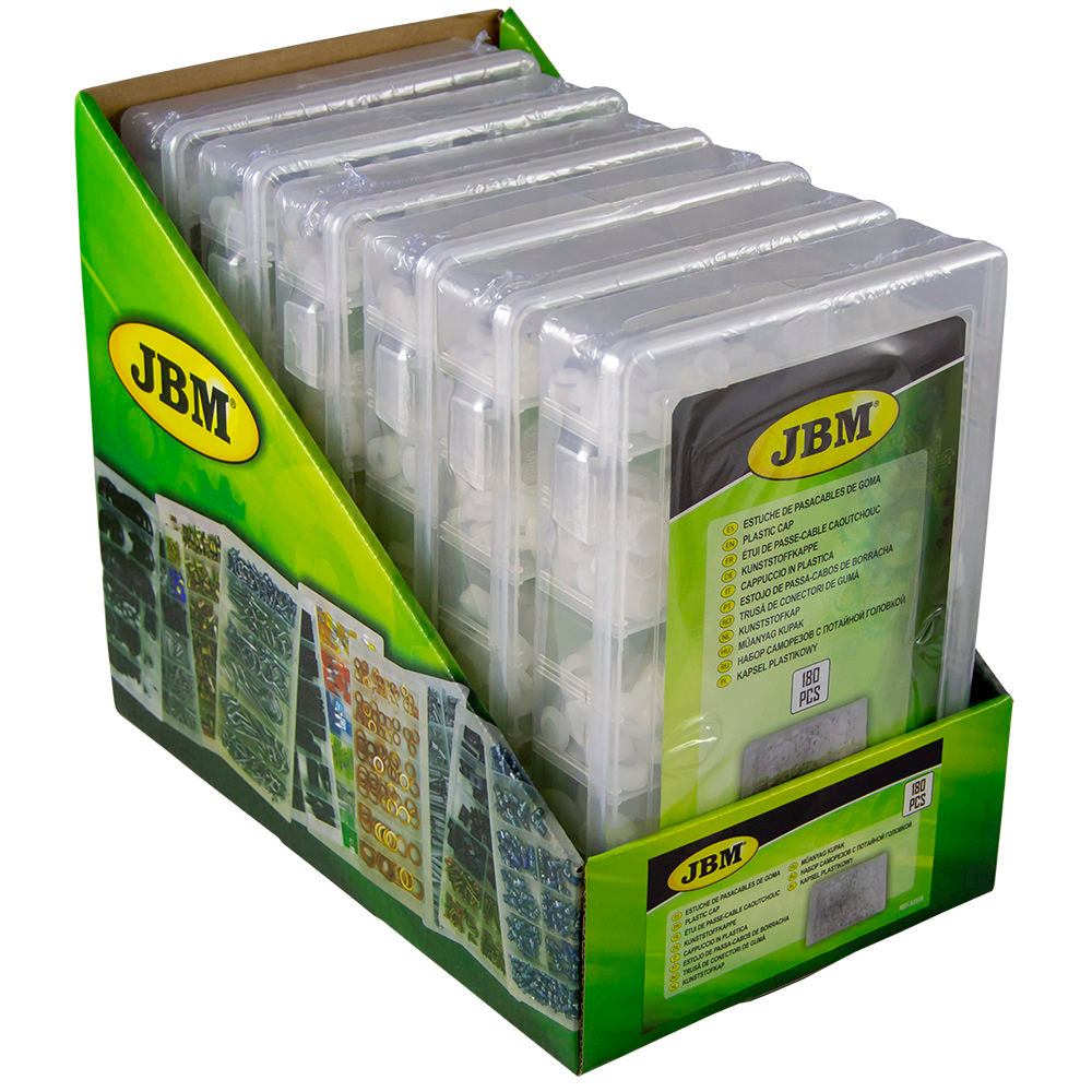 ASTUCCIO DI PASSACAVO IN GOMMA (180 PEZZI) M2,3,4,5,6,8, 10 | 53370