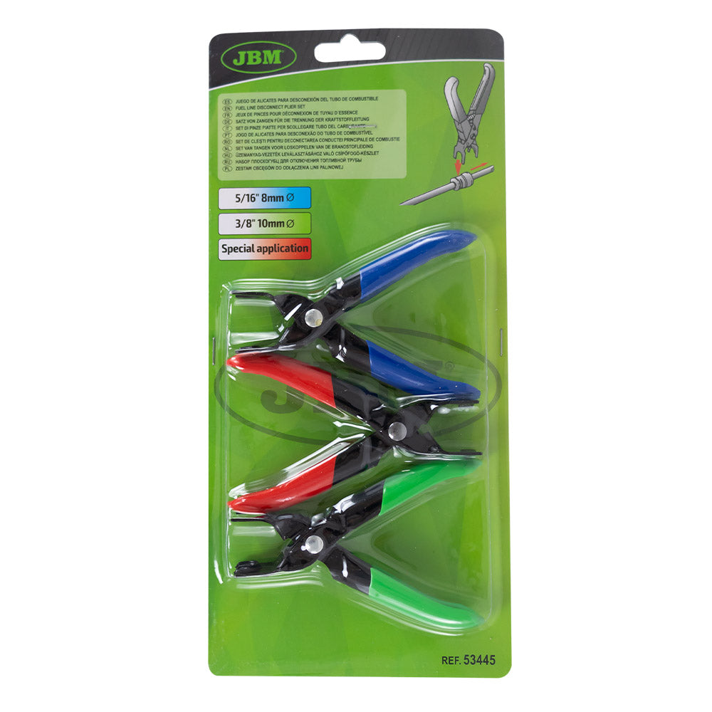 53445-SET DI PINZE PIATTE PER SCOLLEGARE TUBO DEL CARBURANTE