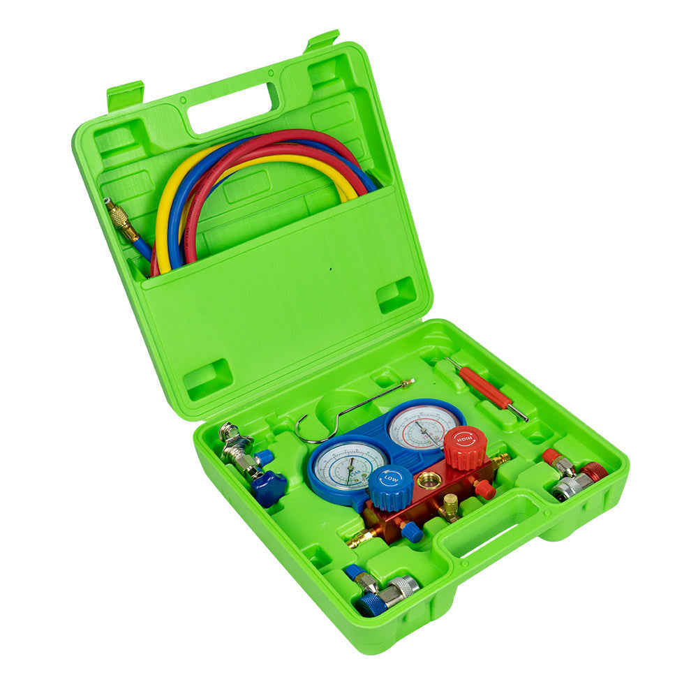 SET DI VERIFICA, RIEMPIMENTO E SVUOTAMENTO PER SISTEMI A/C - COMPATIBILE CON R134A | 53456