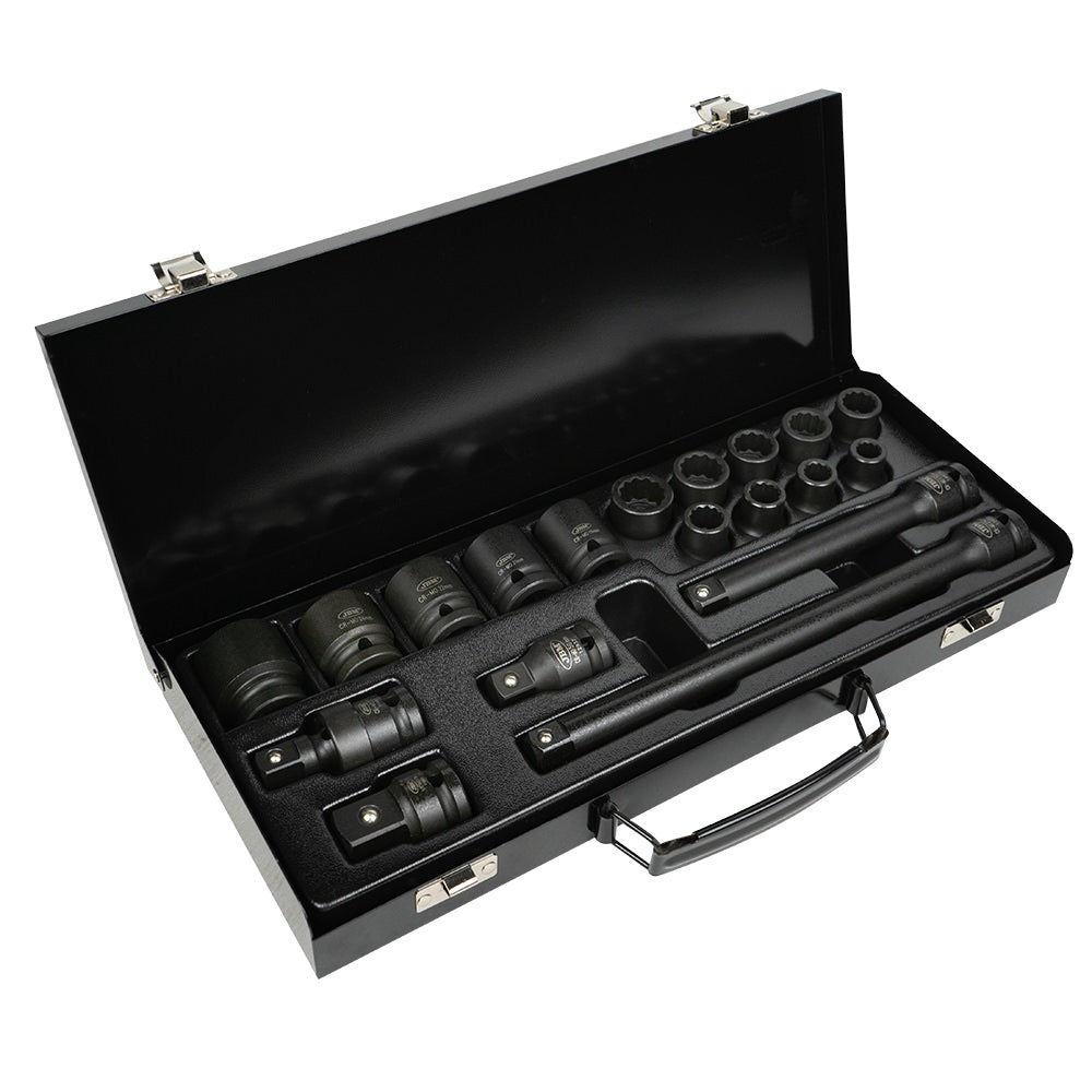 SET DI 19 BUSSOLE A PERCUSSIONE DA 1/2? CON 14 BUSSOLE A 12 TAGLI + ADATTATORI | 53531