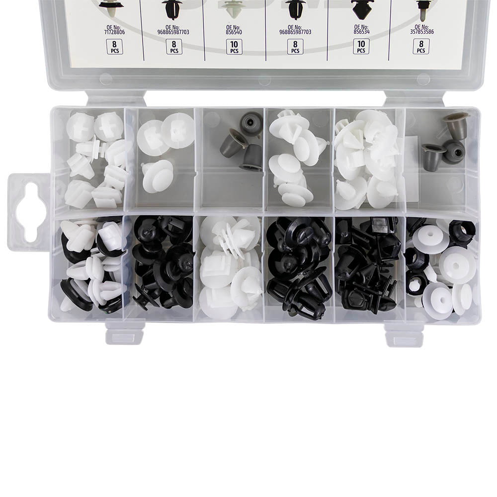 ASSORTIMENTO DI 80 PZ. CLIP PER MODANATURA PEUGEOT/CITRO?N | 53714